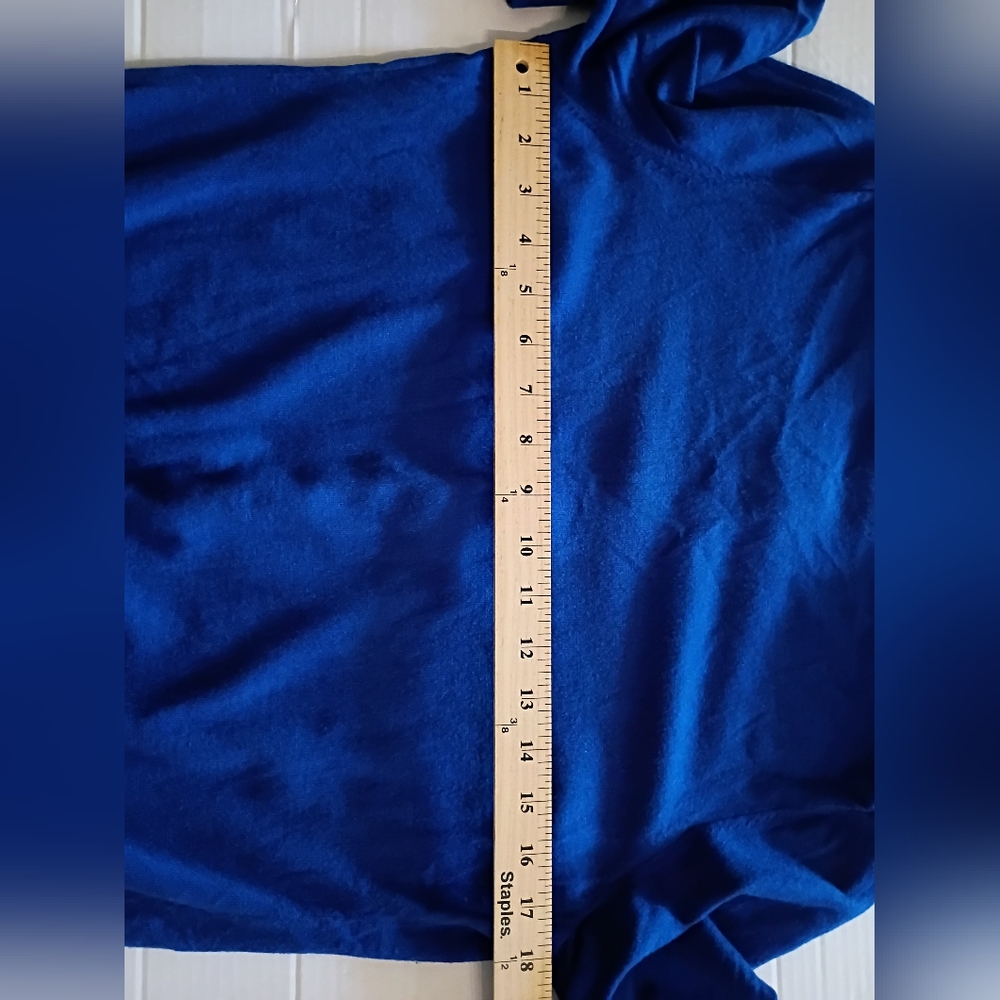 Banana Republic Women's Royal Blue Button-Up‎ Cardigan Silk Blend Sz L - Picture 4 of 6